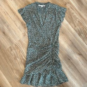 Veronica Beard Marla Ruffle Shirred Dress Size 4